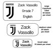 Picture of Football Team Labels
