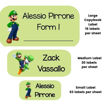 Picture of Labels for Boys