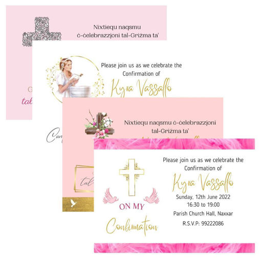Picture of Confirmation Invitations for Girls