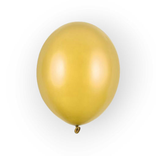 Picture of LATEX BALLOONS METALLIC GOLD 5 INCH