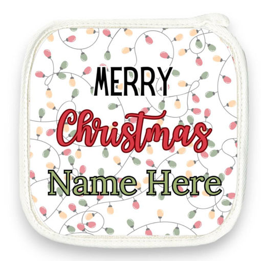 Picture of Personalised Pot Holder - Merry Christmas (Design 2)