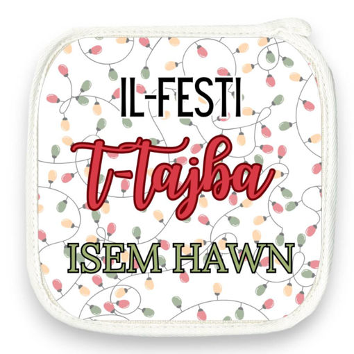 Picture of Personalised Pot Holder - Il-Festi it-Tajjeb (Design 2)