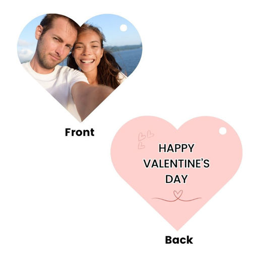 Picture of Personalised Valentine's Keyring Heart (VKB1)