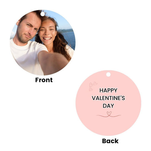 Picture of Personalised Valentine's Keyring Circle (VKB1)