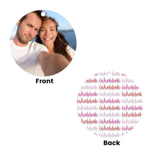 Picture of Personalised Valentine's Keyring Circle (VKB2)