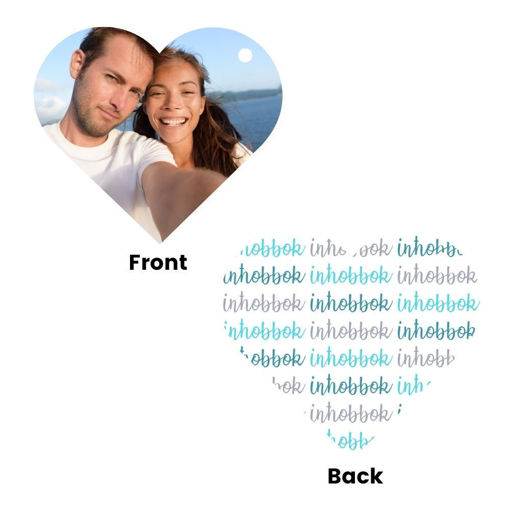 Picture of Personalised Valentine's Keyring Heart (VKB3)