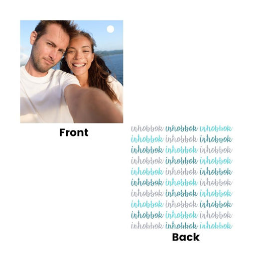 Picture of Personalised Valentine's Keyring Square (VKB3)
