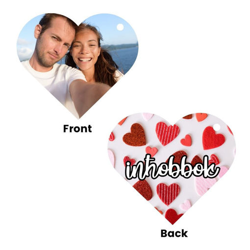 Picture of Personalised Valentine's Keyring Heart (VKB5)
