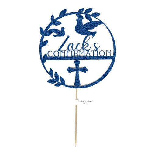 Picture of Personalised Confirmation Cake Topper Design 2